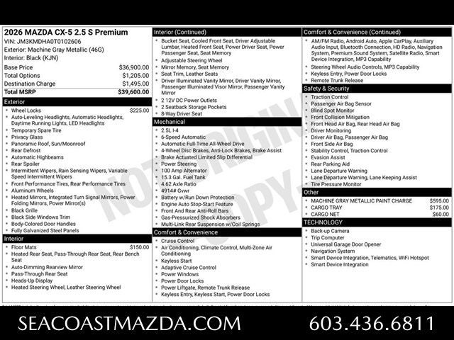 2026 Mazda Mazda CX-5 2.5 S Premium AWD