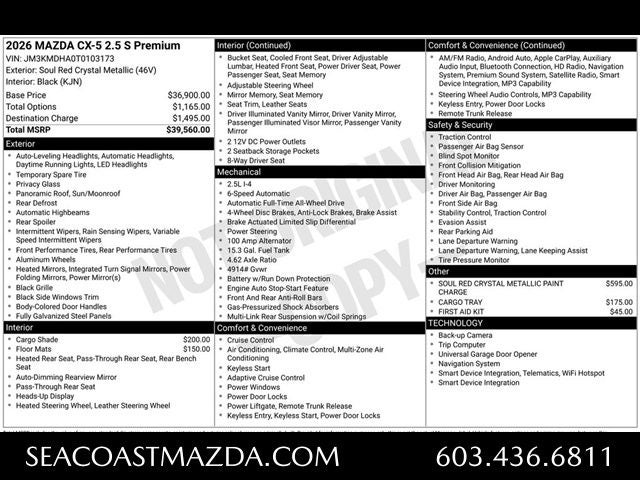 2026 Mazda Mazda CX-5 2.5 S Premium AWD