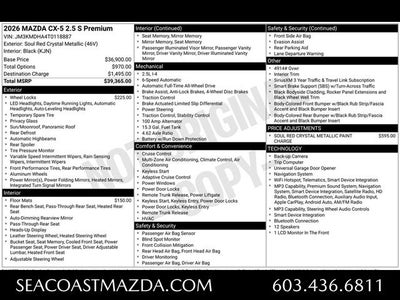 2026 Mazda Mazda CX-5 2.5 S Premium AWD