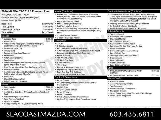 2026 Mazda Mazda CX-5 2.5 S Premium Plus AWD