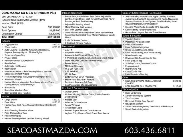 2026 Mazda Mazda CX-5 2.5 S Premium Plus AWD