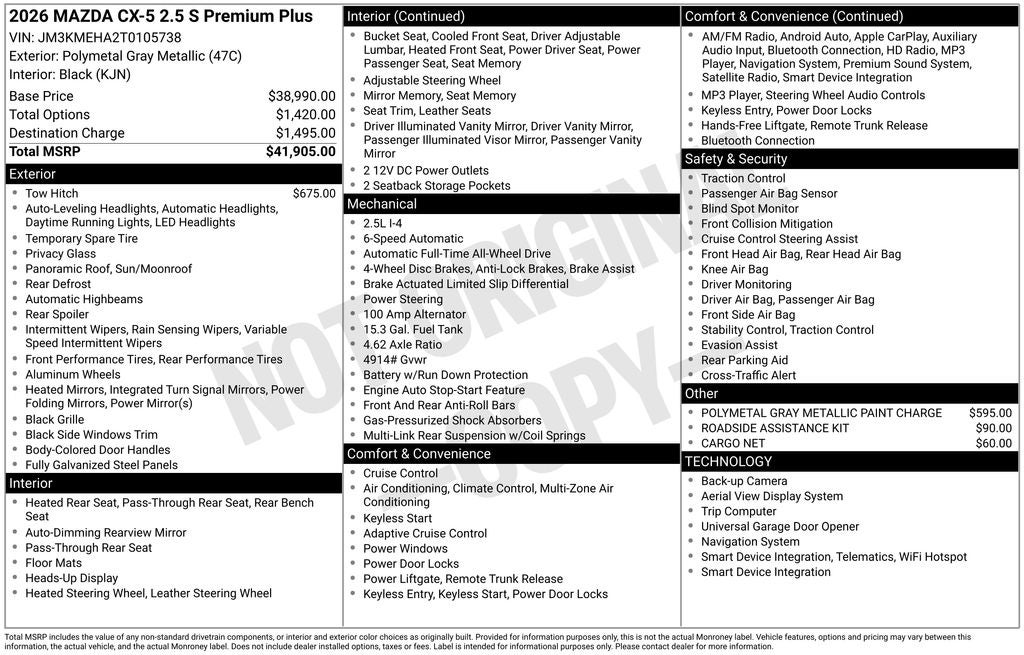 2026 Mazda Mazda CX-5 2.5 S Premium Plus AWD