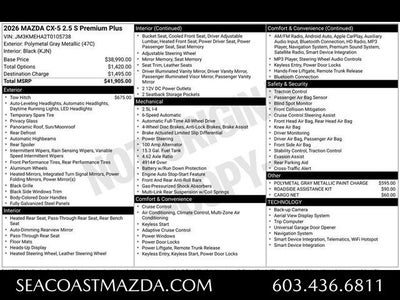 2026 Mazda Mazda CX-5 2.5 S Premium Plus AWD