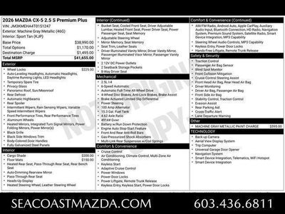 2026 Mazda Mazda CX-5 2.5 S Premium Plus AWD
