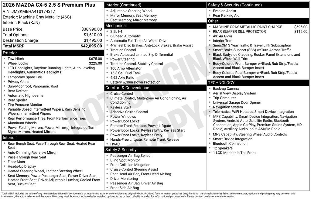 2026 Mazda Mazda CX-5 2.5 S Premium Plus AWD