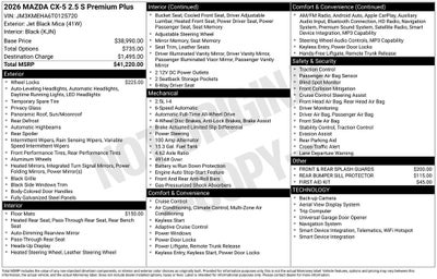 2026 Mazda Mazda CX-5 2.5 S Premium Plus AWD