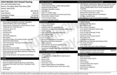 2022 Mazda Mazda CX-9 Grand Touring