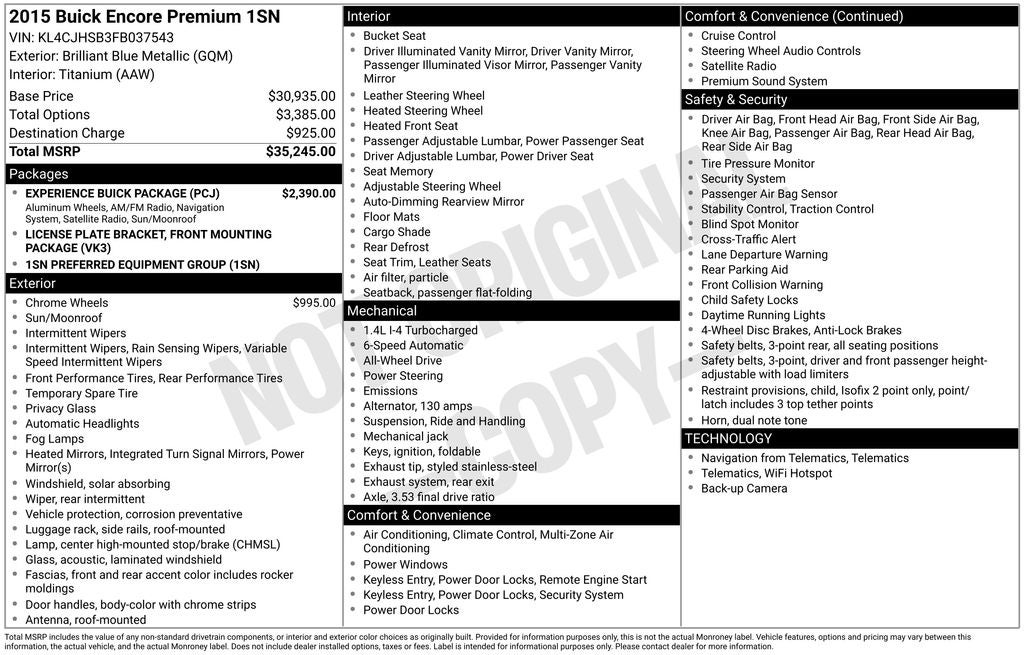 2015 Buick Encore Premium