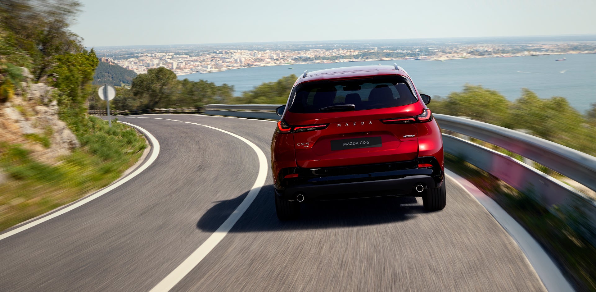 The 2026 Mazda CX-5 on the highway