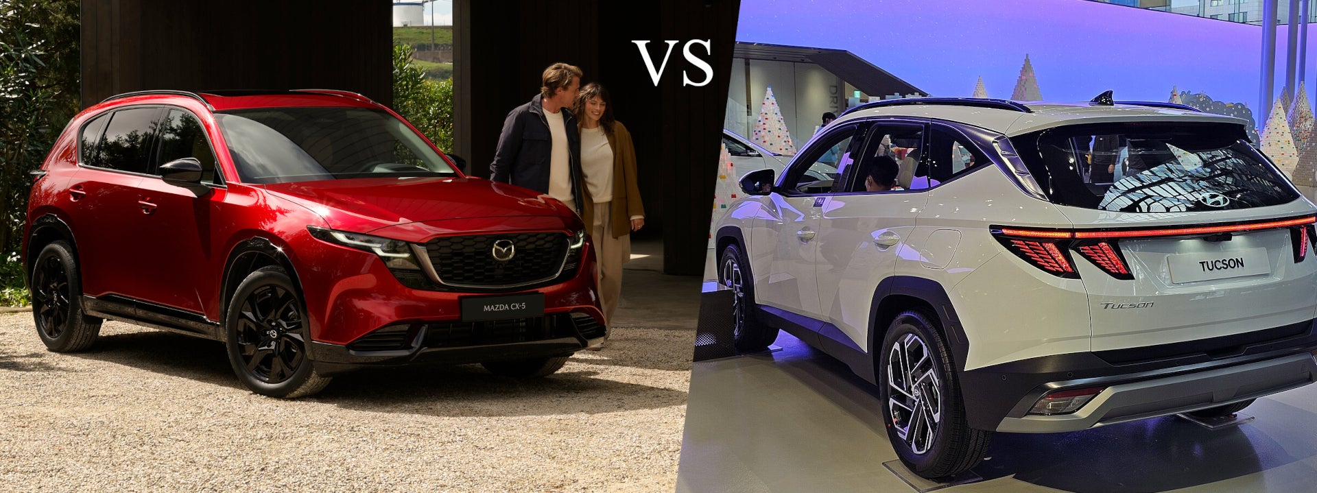The 2026 Mazda CX-5 compared to the Hyundai Tucson