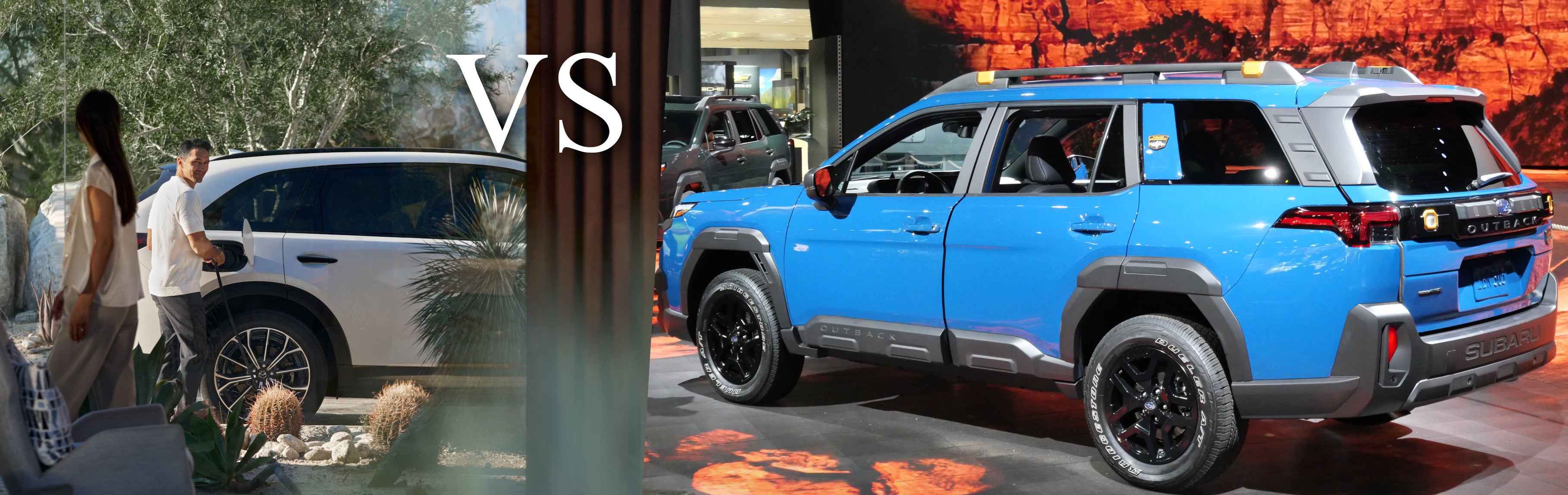 The Mazda CX-70 compared to the Subaru Outback