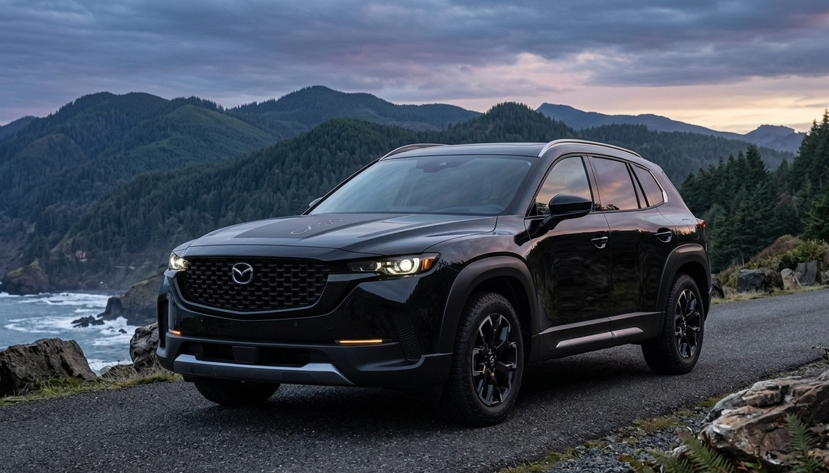 The 2026 Mazda CX-50 Meridian with Black exterior paint