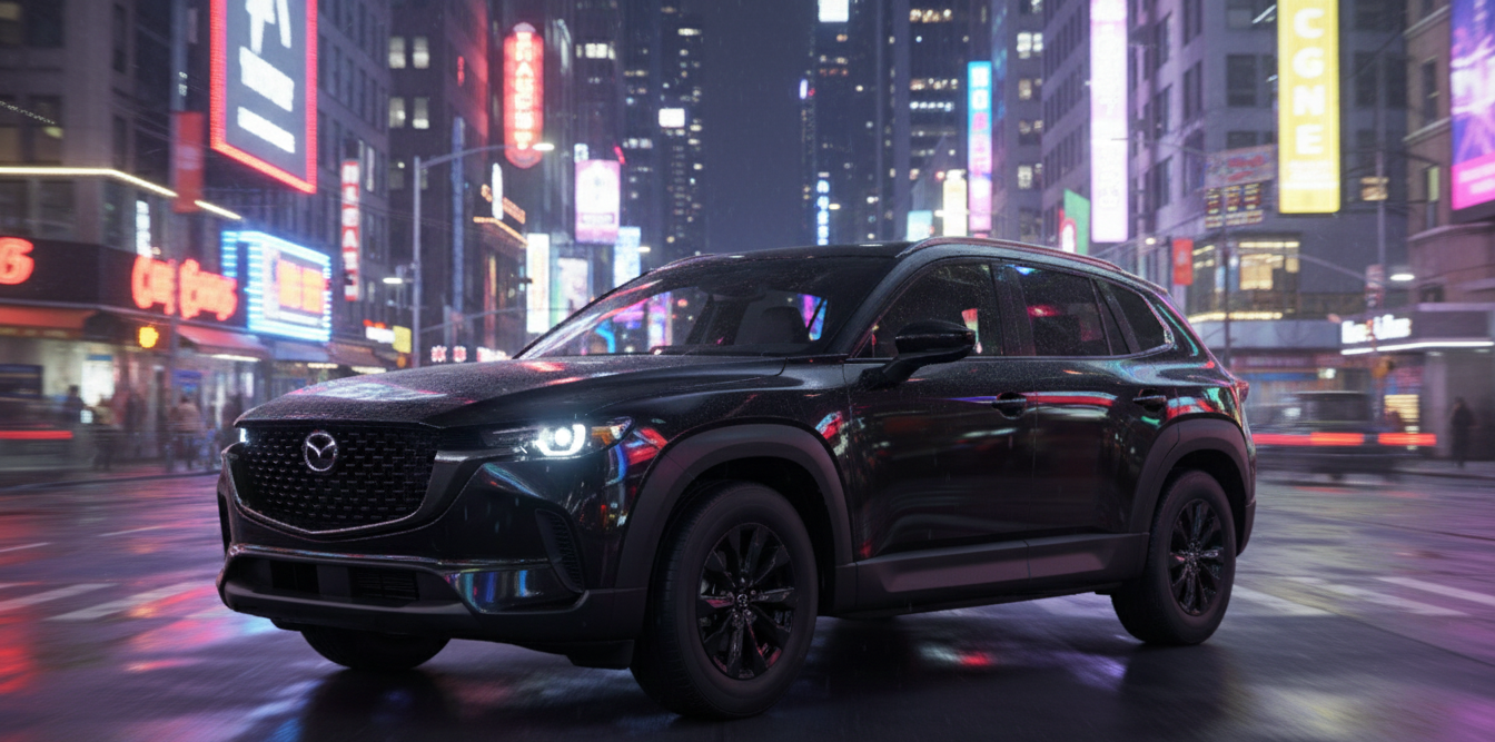 The 2026 Mazda CX-50 in an urban environment