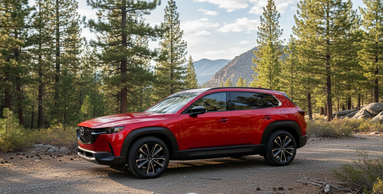 The 2026 Mazda CX-50 in a forest
