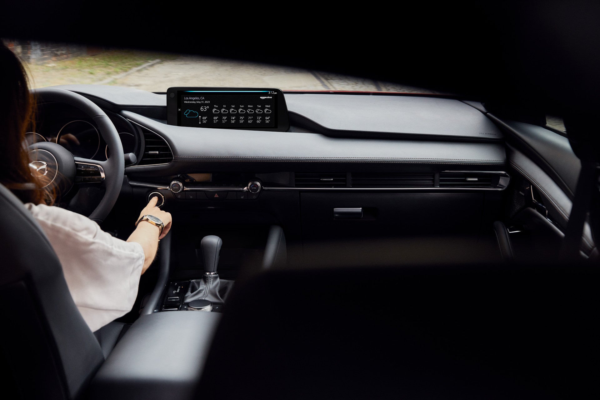 Interior view of the 2025 Mazda Mazda3 Sedan