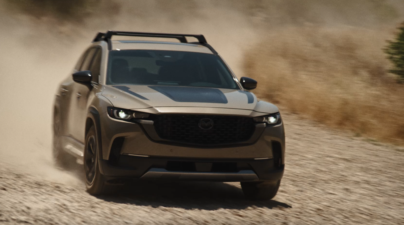 The 2026 Mazda CX-50 driving offroad