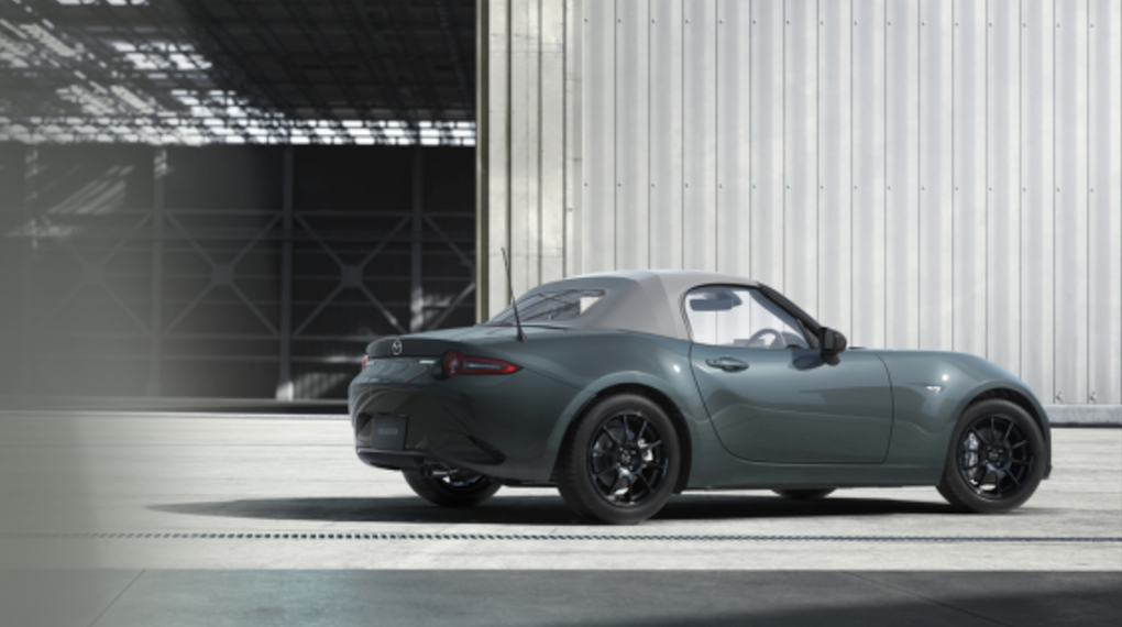 The 2027 Mazda MX-5 Miata in Zinc Green Exterior color