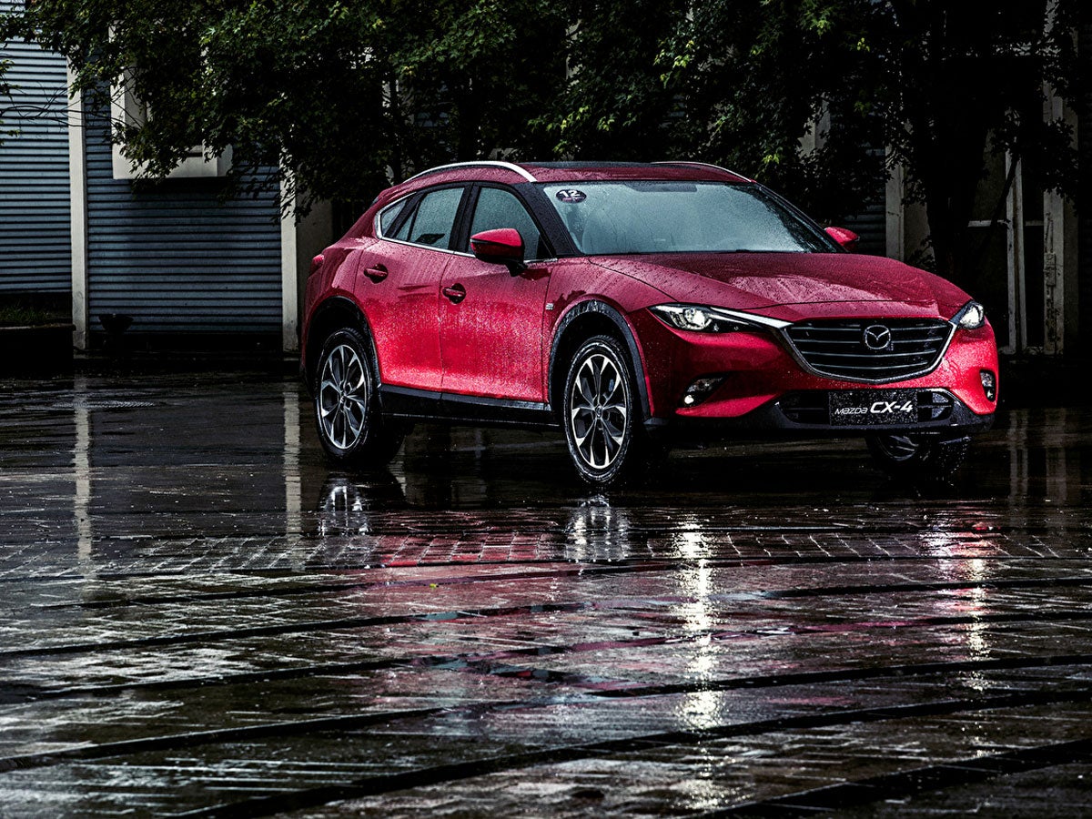 Mazda in Rain