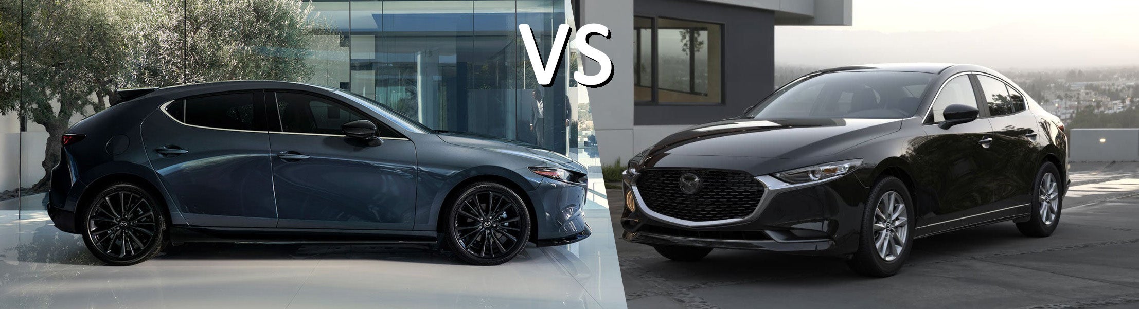 The Mazda3 Sedan and Mazda3 hatchback compared