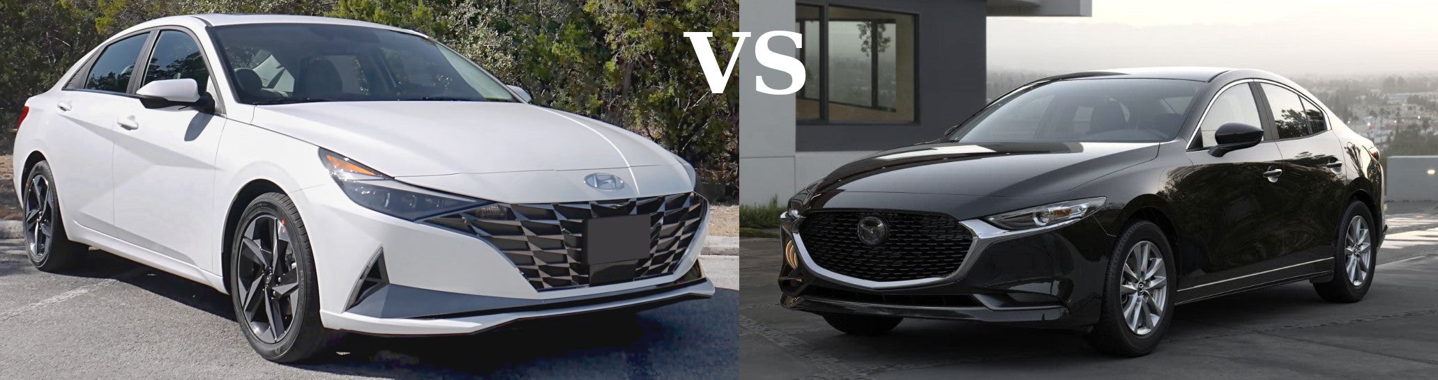 The Mazda Mazda3 compared to the Hyundai Elantra